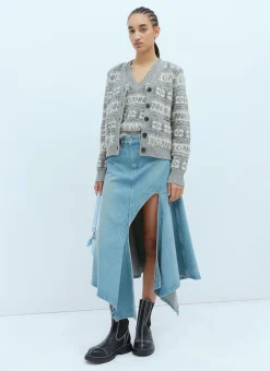Logo Intarsia Cardigan