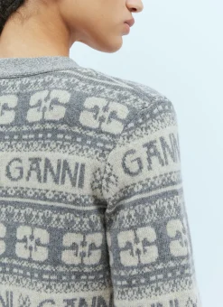 Logo Intarsia Cardigan