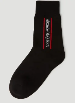Logo Intarsia Socks