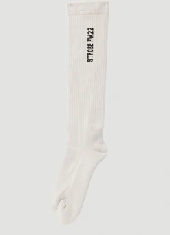 Logo Intarsia Socks