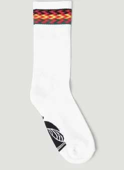 Logo Intarsia Socks