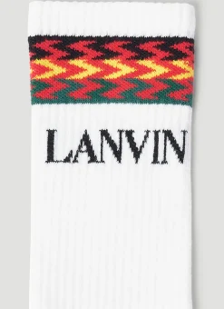 Logo Intarsia Socks