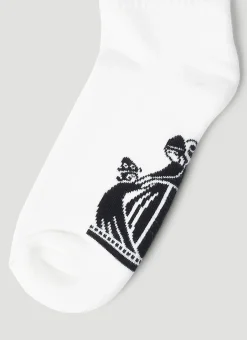 Logo Intarsia Socks