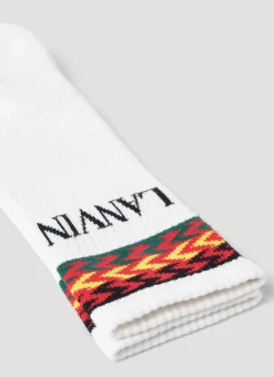 Logo Intarsia Socks