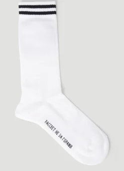Logo Intarsia Socks