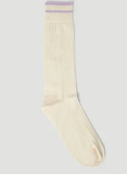 Logo Intarsia Socks