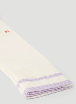 Logo Intarsia Socks