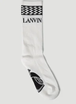 Logo Intarsia Socks