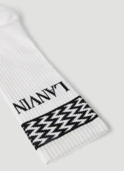 Logo Intarsia Socks