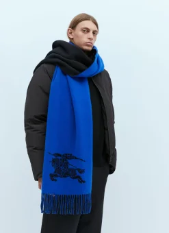 Logo Jacquard Cashmere Scarf