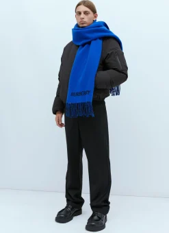Logo Jacquard Cashmere Scarf