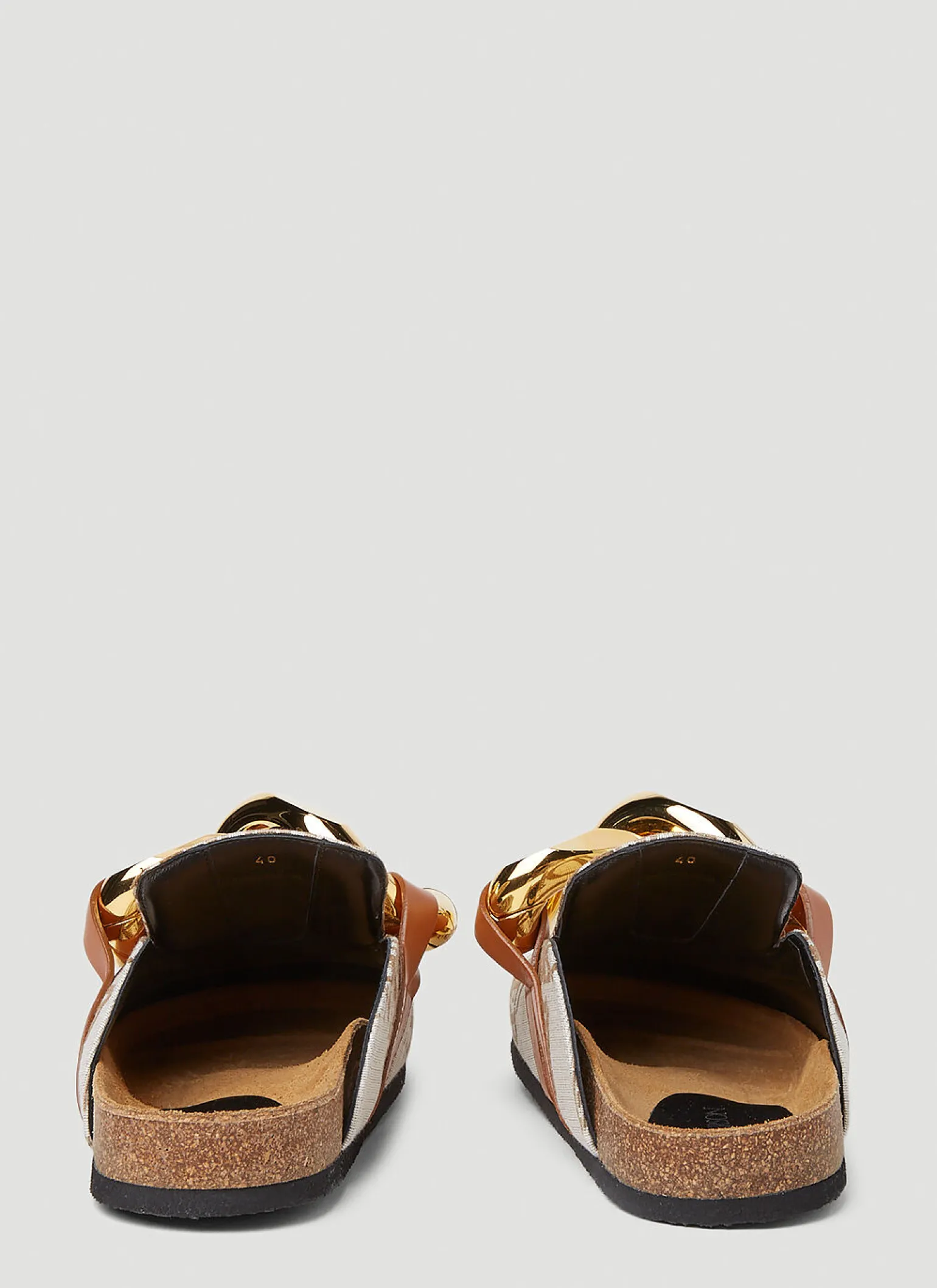 Logo Jacquard Chain Loafers