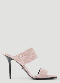 Logo Jacquard Mule Sandals