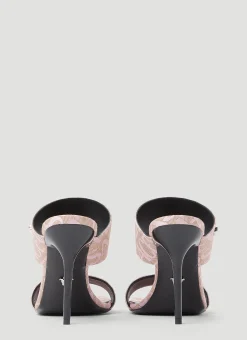 Logo Jacquard Mule Sandals