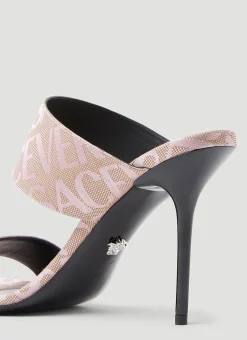 Logo Jacquard Mule Sandals