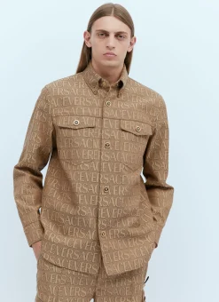 Logo Jacquard Overshirt