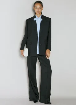 Logo Jacquard Silk Shirt