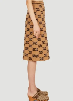 Logo Jacquard Skirt