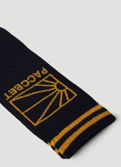 Logo Jacquard Socks