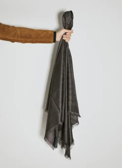 Logo Jacquard Square Scarf