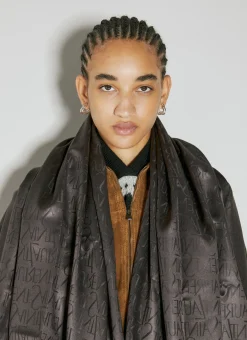 Logo Jacquard Square Scarf