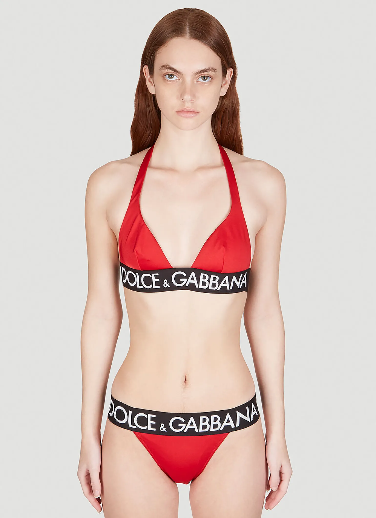 Logo Jacquard Triangle Bikini