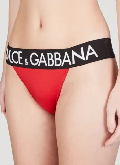 Logo Jacquard Triangle Bikini
