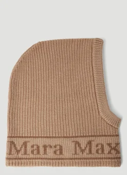 Logo Jacquard Wool Balaclava