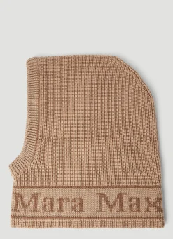 Logo Jacquard Wool Balaclava