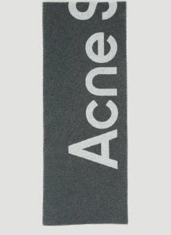 Logo Jacquard Wool Scarf