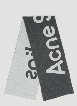 Logo Jacquard Wool Scarf