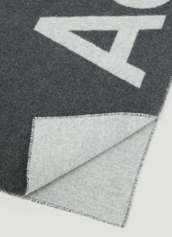 Logo Jacquard Wool Scarf