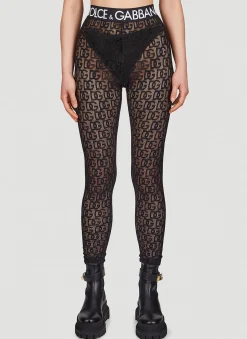 Logo Mesh Leggings