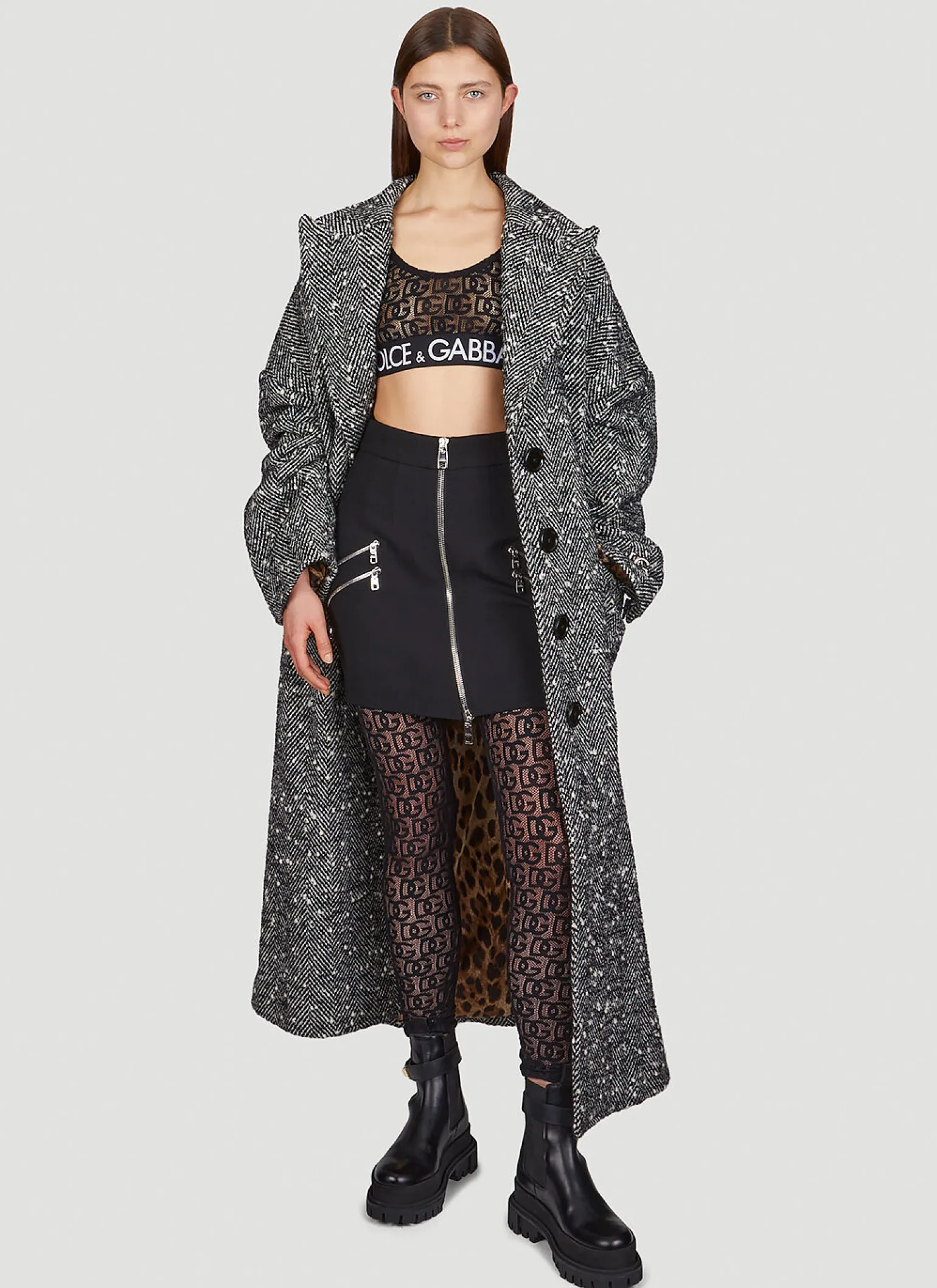 Logo Mesh Leggings