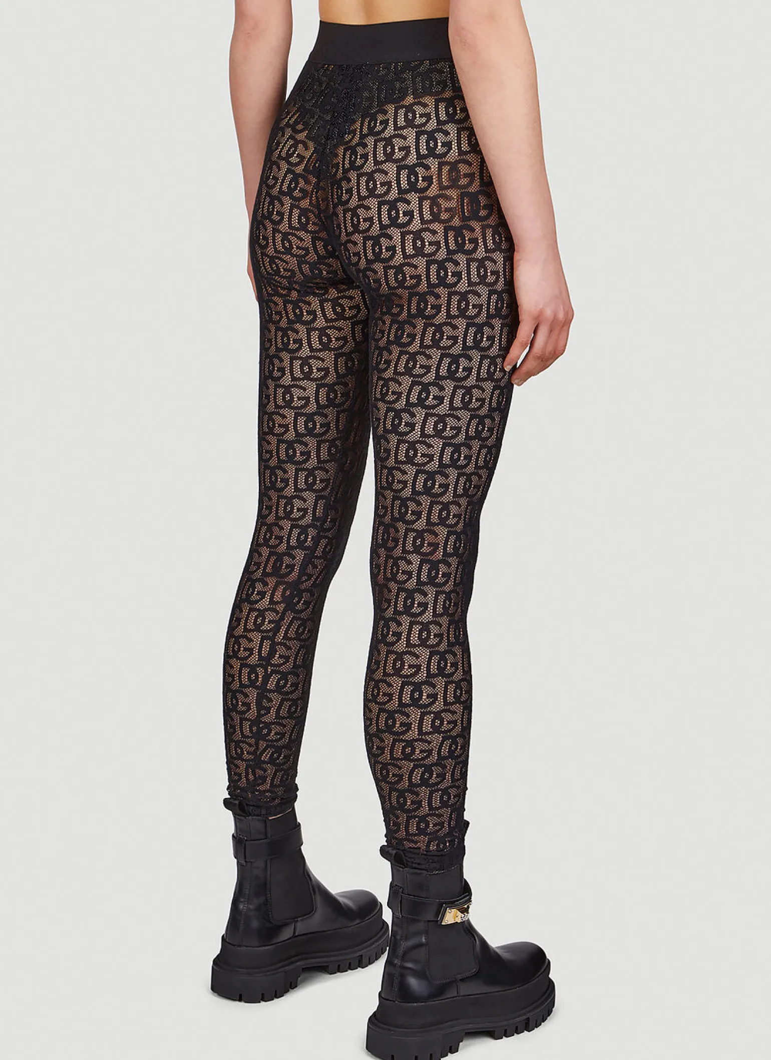 Logo Mesh Leggings