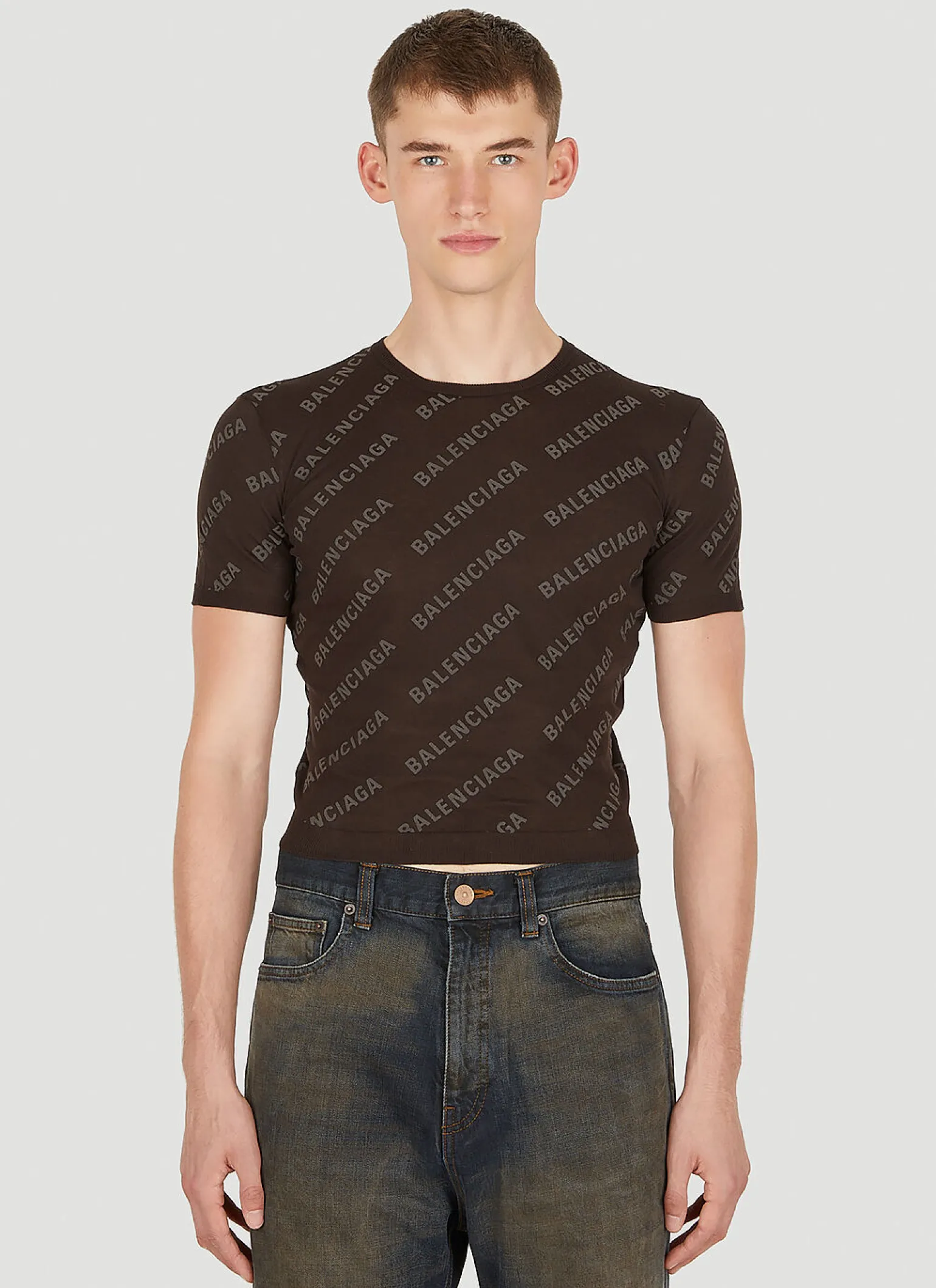 Logo Motif Cropped Top