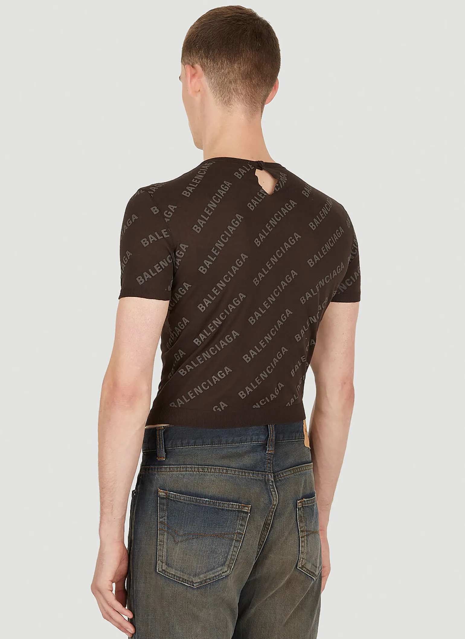 Logo Motif Cropped Top