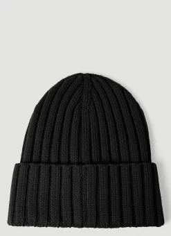 Logo Patch Beanie Hat
