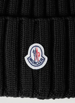 Logo Patch Beanie Hat