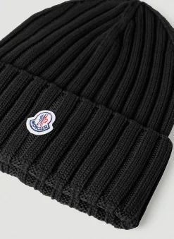 Logo Patch Beanie Hat