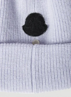 Logo Patch Beanie Hat
