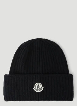 Logo Patch Beanie Hat