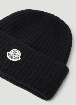 Logo Patch Beanie Hat
