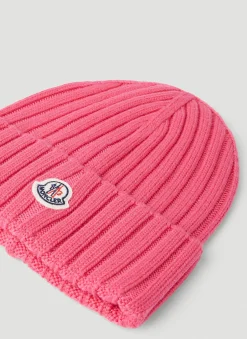 Logo Patch Beanie Hat