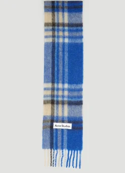 Logo Patch Check Scarf