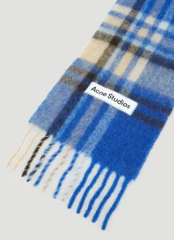 Logo Patch Check Scarf
