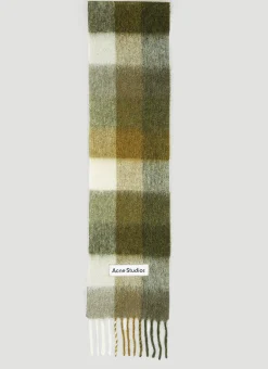 Logo Patch Check Scarf