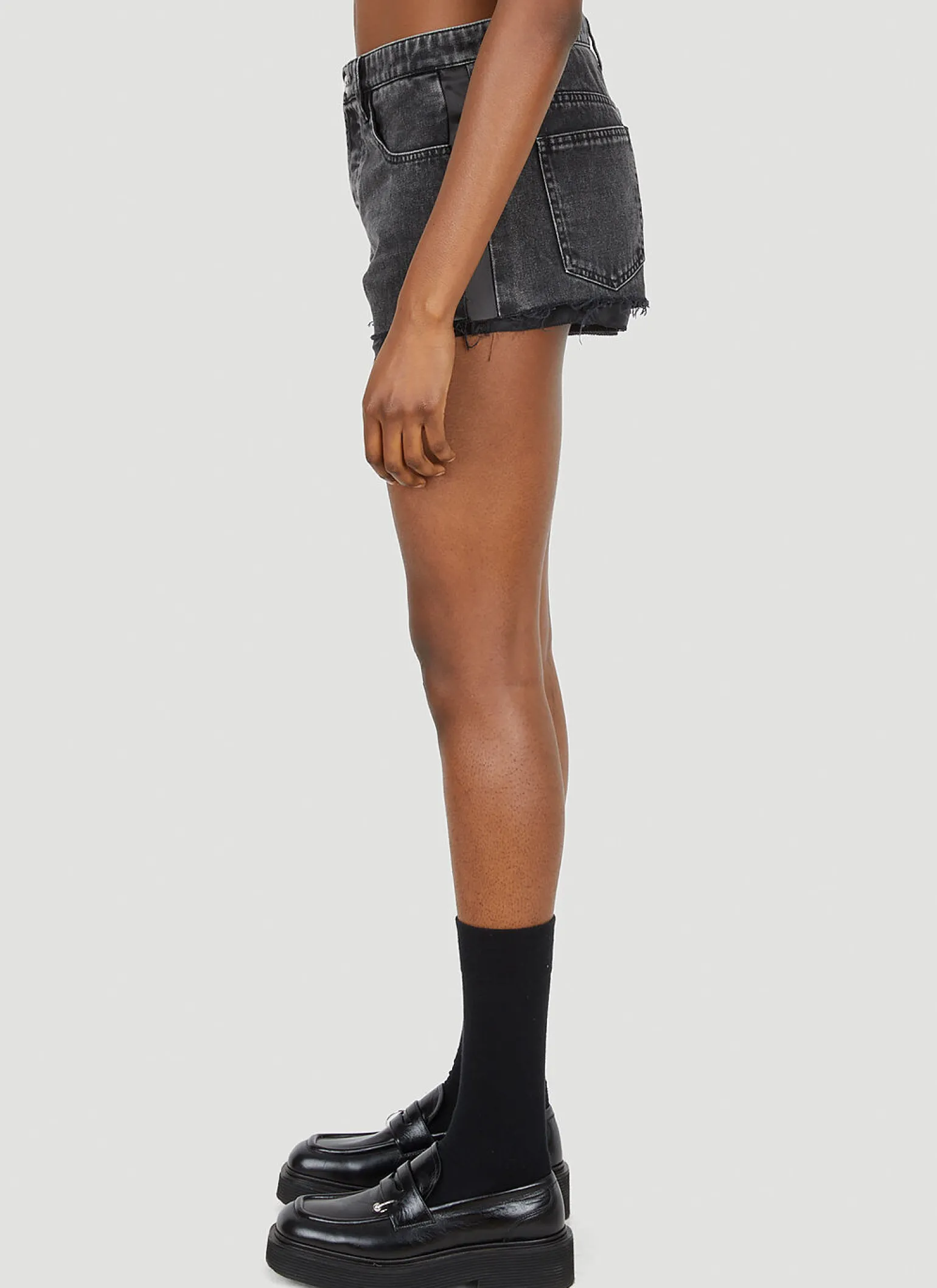 Logo Patch Denim Shorts