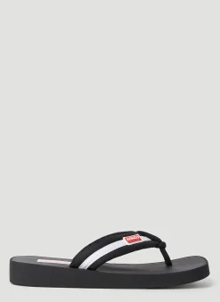 Logo Patch Flip Flops