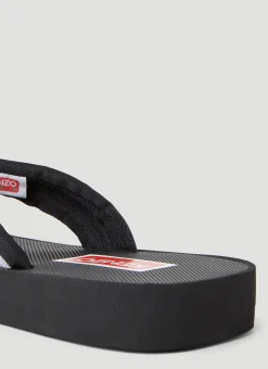 Logo Patch Flip Flops